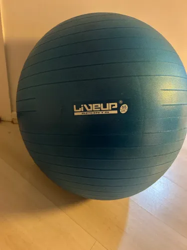 Bola de Pilates LiveUp 65cm - como nova + caixa
