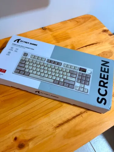 Teclado Mecânico Attack Shark K86 + Tampa de Proteção