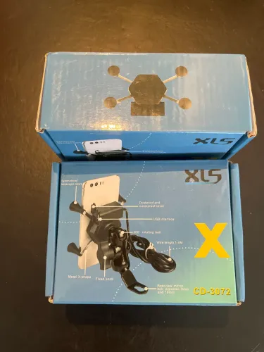 Suporte celular para moto com carregador 