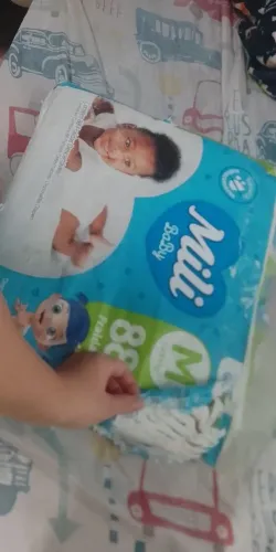 Pacotão Fralda Mili 88 fraldas Super barato 