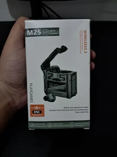 Fone Gamer M25 TWS Bluetooth - Novo