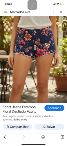 Short estampado 