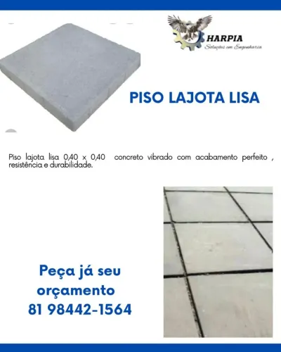 Piso lajota vibrado