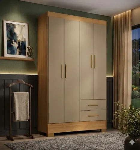 Guarda Roupa Imperatriz Cinamomo Cappuccino Entrega Grátis