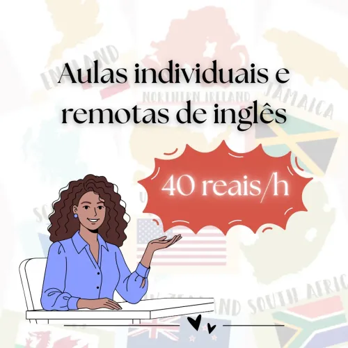 Aula particular e remota de inglês