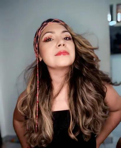 Headpiece em Crochê Rosé