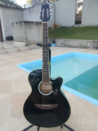 Violão elétrico top cordas de aço (ACEITO CARTÃO)