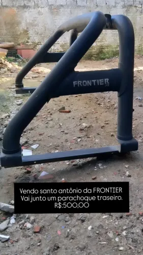 Santo antônio Frontier vai junto parachoque traseiro.