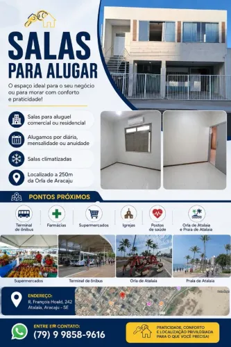Salas para alugar