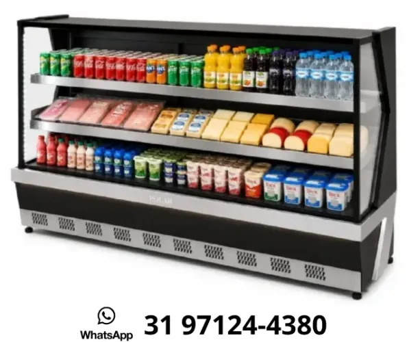 Balcão Refrigerado 1,85M Preto Polar