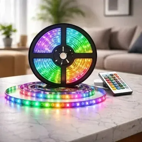 Fita de Led 5m Ultra Rgb Prova D'agua + Controle + Fonte