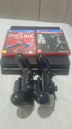 PS4 + 2 CONTROLES + JOGOS 