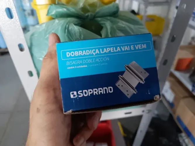 Dobradiça Vai e Vem Soprano de Inox para Porta de Madeira, 3"