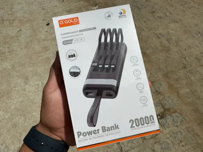 Power Bank 20000MAH - Carregador Portátil GOLD!! PROMOÇÃO!!