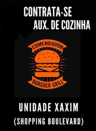 Auxiliar de cozinha, chapeiro