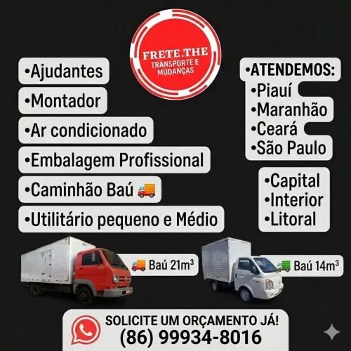 Frete Mudança Caminhão Utilitário HR