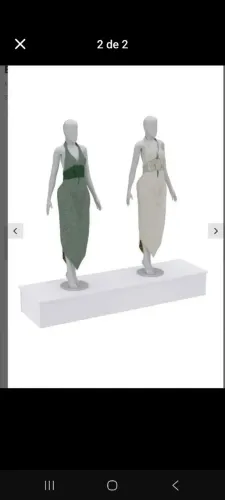 Palco de vitrine com rodinha