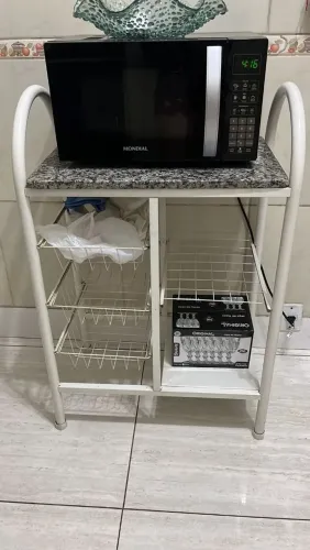 Suporte micro-ondas e fruteira