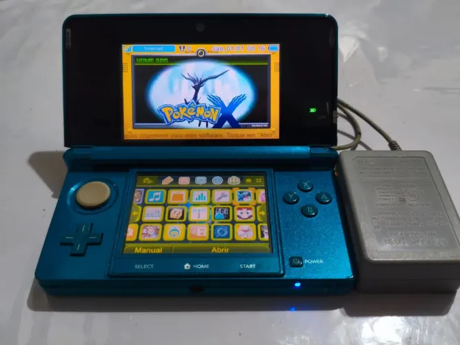 Nintendo 3DS Old Azul - Desbloqueado e Completo