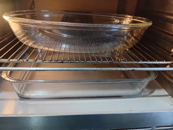 2 Travessas Assadeira Vidro Marinex Retangular e oval Para Forno