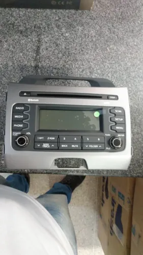 Rádio Som Original Kia Sportage 2011 a 2016 com Bluetooth e Moldura