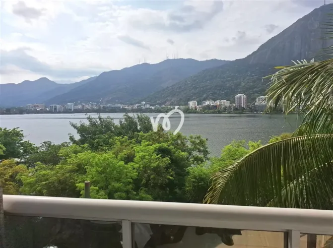 Lagoa, Flat, 2 quartos, varanda, garagem, investimento, vista panoramica Lagoa, Cristo e P