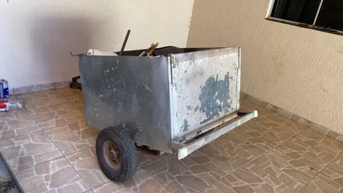 ?Carretinha De Carga Reforçada 1,00m X 0,80m - Ideal Para Moto Ou Carro