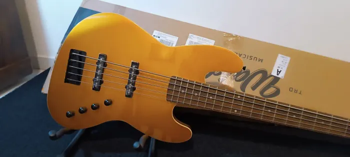 Vendo baixo Waldman Premium 5 cordas ativo zero na caixa