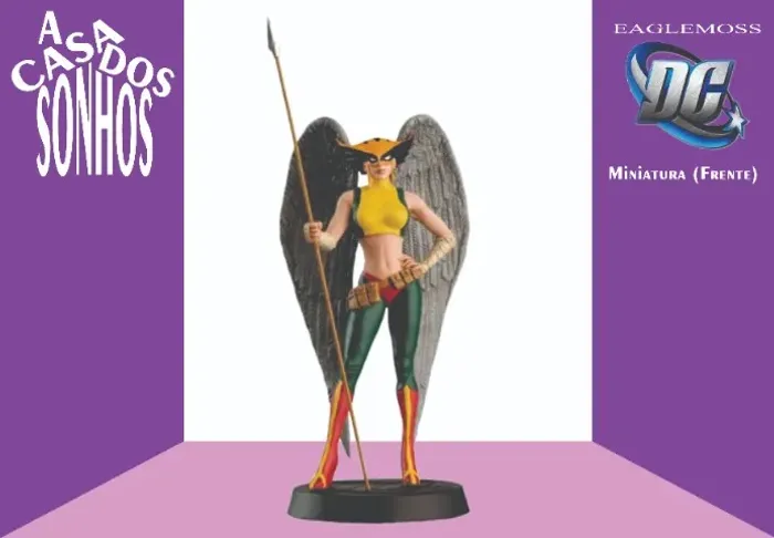 Coleçao de Miniaturas DC Eaglemoss Mulher Gaviao Nº 63