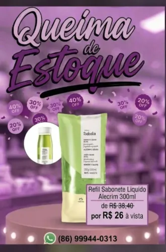 Refil Sabonete Liquido Alecrim e Savia 200ml