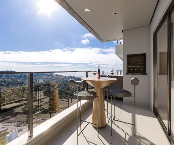 Apartamento Moderno com Piscinas, Spa e Quadra Esportiva