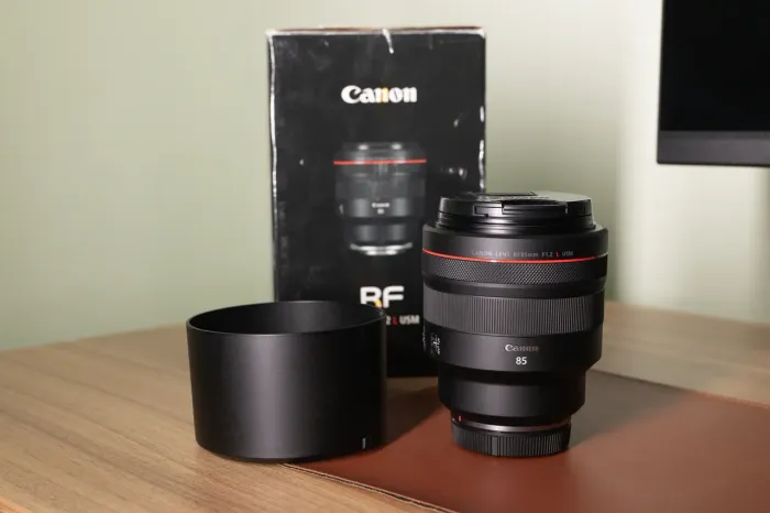 Lente Canon 85mm 1.2 RF (usada, nova)