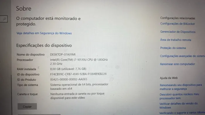 Notebook Dell Ultrabook ? Core i7 + SSD 256 GB