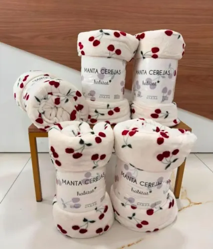 Mantas cereja casal