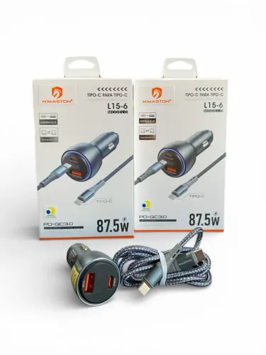 CARREGADOR VEICULAR TURBO 87.5W TPC-TPC HMASTON