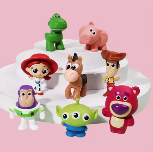 Kit con 8 miniaturas Toy Story action figure Disney Pixar