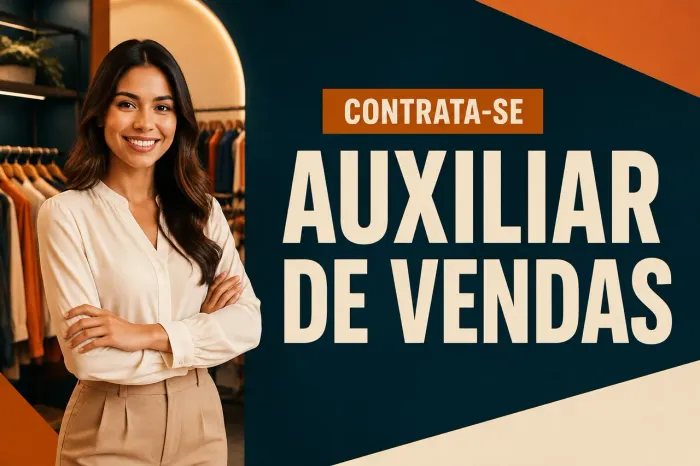 VAGA: AUXILIAR DE VENDAS - LOJA DE ROUPAS
