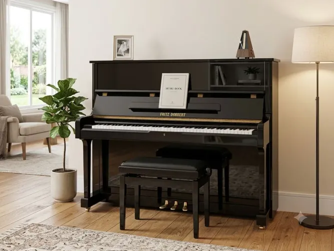 Piano fritz dobbert preto Perfeita Nem um Risco