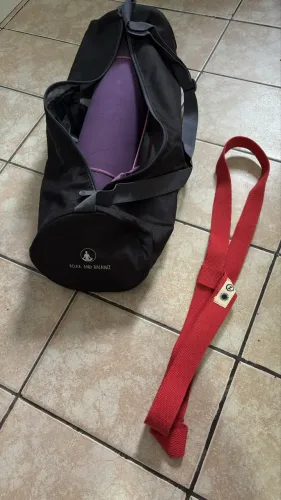 (Kit yoga completo) Tapete Yangfit + Bolsa + Alça Zenhood