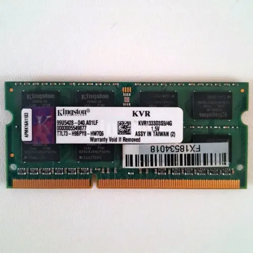 Memória RAM Notebook Kingston 4GB DDR3 1333MHz