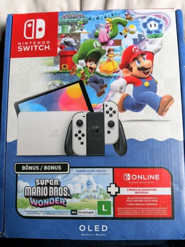 Switch oled com nf, novo 