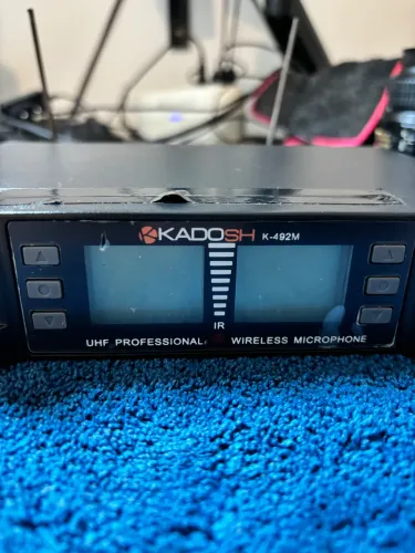 Microfone Duplo Kadosh K492M - funcionando perfeitamente