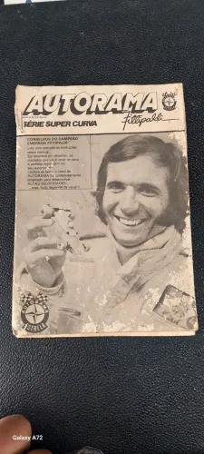 ANTIGO MANUAL ORIGINAL AUTORAMA EMERSON FITTIPALDI