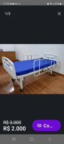 Cama hospitalar automático 