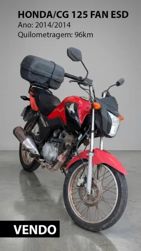 Honda CG 125 Fan ESD - 2014 - 96km - Partida Elétrica