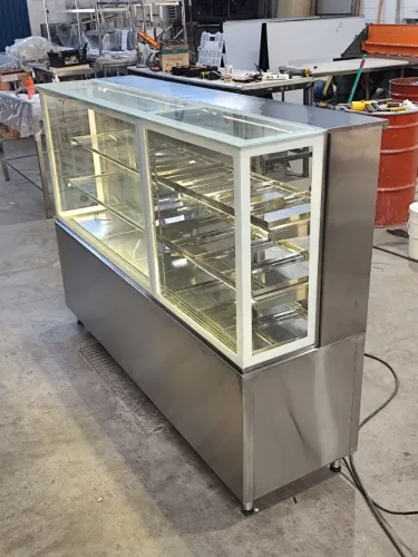Vitrine estufa inox 1200×600×1250 (quente grande) 