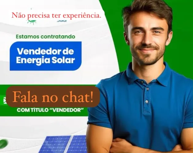 Vaga para vendedor de energia solar 
