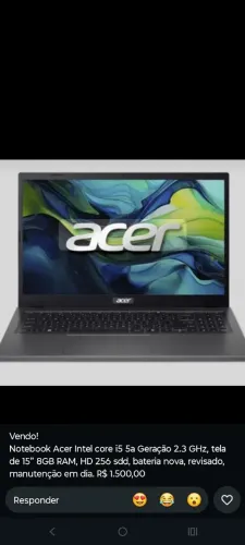 Notebook Acer i5