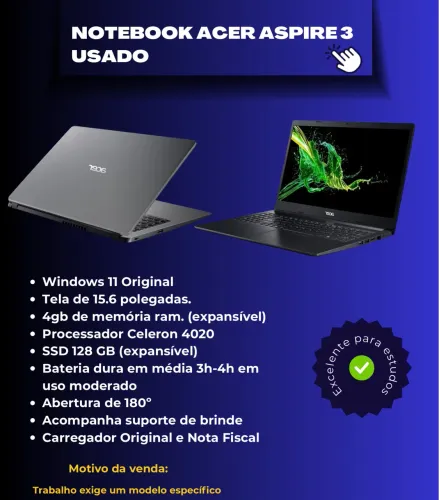 Notebook Acer Aspire 3