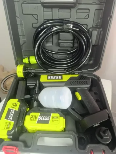 lavadora jato de alta pressão 21v 2 bateria profissional